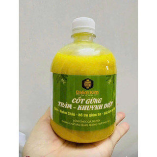  Cốt Gừng Tràm Khuynh Diệp Điềm Kim Chính Hãng 500ml- Pha Tắm Bé Ngâm Chân Giữ ấm 