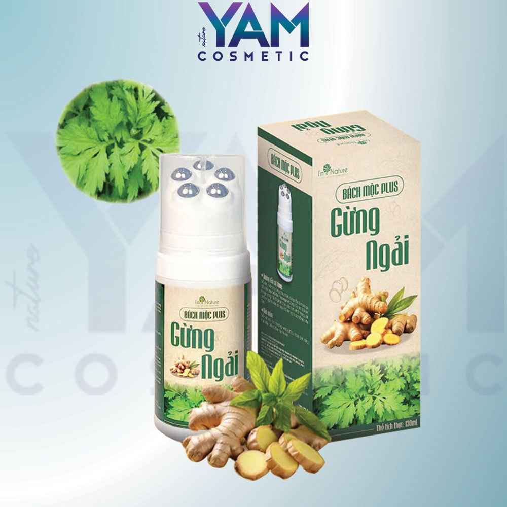 Con Lăn Bách Mộc Plus I'm Nature Massage Hỗ Trợ Giảm Đau Mỏi Cổ Vai Gáy Lưu Thông Khí Huyết 3in1/130