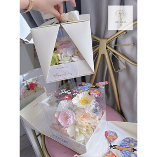 KÈM HOA- HỘP HOA SÁP MỞ ĐÔI BUTTERFLY- Hình thật