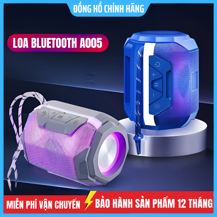 Loa bluetooth không dây mini A005/ CL90 / 1202 / SKD 1057 đèn led âm bass mạnh hỗ trợ lắp thẻ nhớ hàng cao cấp