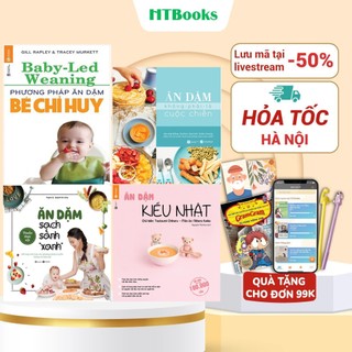 Sách - ăn dặm kiểu nhật, ăn dặm không phải cuốc chiến, ăn dặm bé chỉ huy, ăn dặm sạch sành xanh