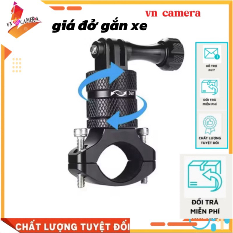 giá đỡ gắn xe máy quay gopro kim loại phụ kiện gopro