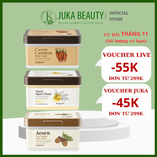 (HỘP 30 MIẾNG) Mặt nạ dưỡng da hàng ngày SKINFOOD Carrot/ Yuja C Vita Daily Mask