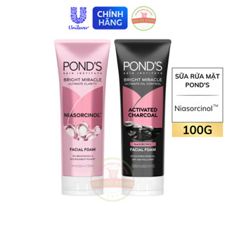 Sữa Rửa Mặt Pond Sáng Da Sạch Sâu Vợt Trội Bright Miracle Với Niasorcinol - Tuýp 100G
