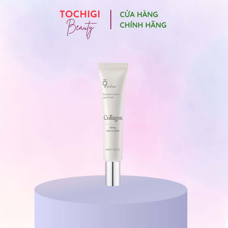 Kem Mắt 9 Wishes Collagen Ampule Eye & Face Cream 40ml