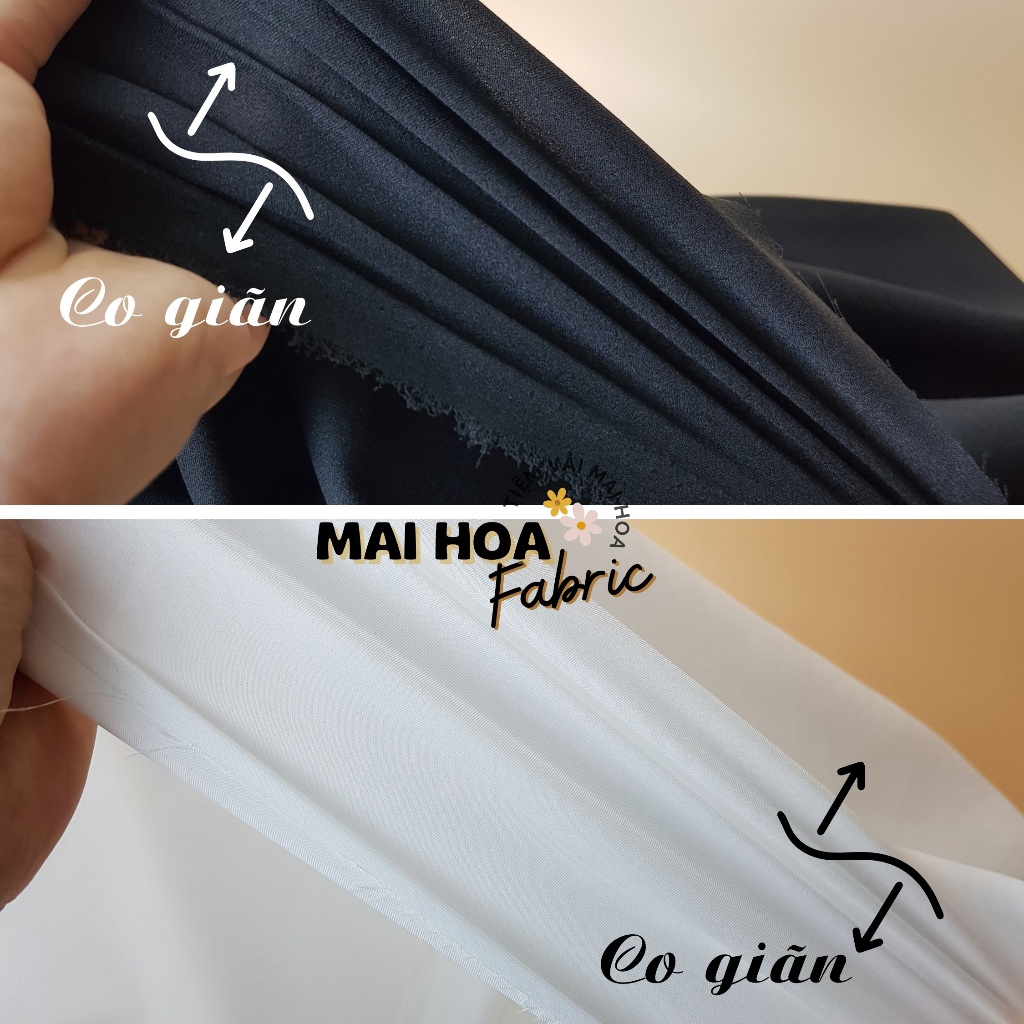Vải lót habutai sỉ nguyên cây 85 mét. Vải lót váy trắng đen. Vải habutai loại 1 mềm đẹp giãn nhẹ. Ti