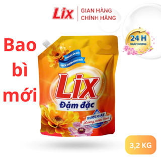 Nước giặt Lix đậm đặc hương nước hoa túi 3.2kg - Sạch Thơm như Mới NGH47 - LIXVN