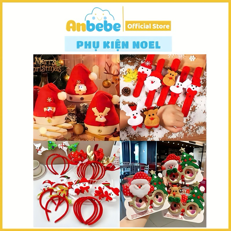Quà Tặng Noel Cho Bé, Bộ Đồ Chơi Noel, Đồ Giáng Sinh Cho Bé Gái Bé Trai Anbebe Siêu Dễ Thương Đáng Yêu Tặng Quà Bé