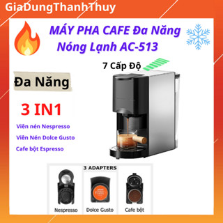 Máy Pha Cà Phê Viên Nén, Máy Pha Cafe Đa Năng Nóng Lạnh Model AC513
