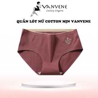 QUẦN LÓT NỮ COTTON MỊN VANVENE CẠP VỪA KHÔNG ĐƯỜNG MAY CHỐNG HẰN VIỀN KHÁNG KHUẨN CHỐNG VIÊM NHIỄM Q336