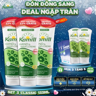 Combo 3 tuýp Kem dưỡng da tay và móng tay Kamill Hand & Nail Cream Classic 133ml