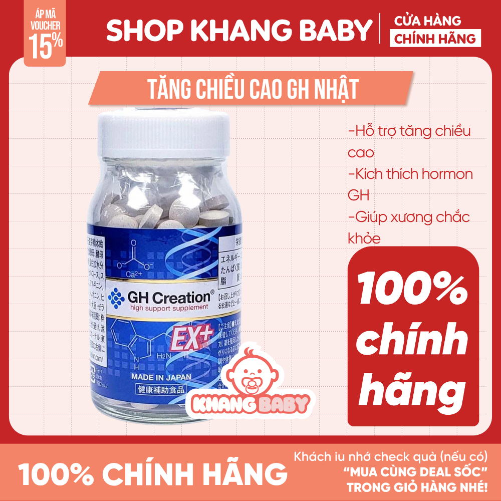 Tăng chiều cao GH Creation của Nhật Bản 270 viên - Shop Khang Baby
