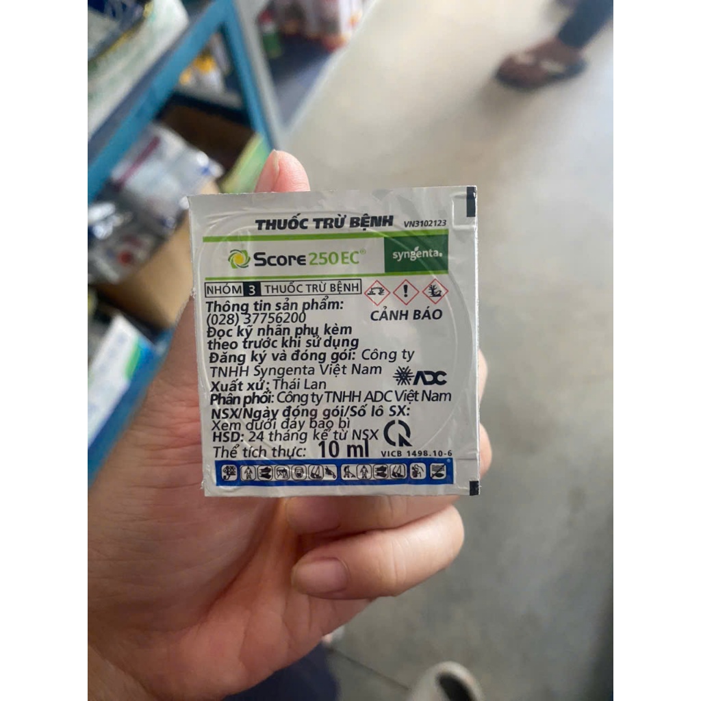 Trừ Nấm Bệnh Cho Cây Score 250EC Syngenta (10ml)