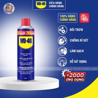chai xịt bôi trơn và chống rỉ sét WD 40(hàng chính hãng)
