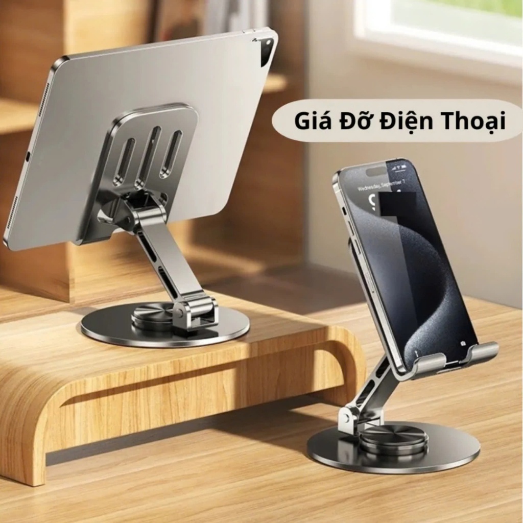 Giá đỡ điện thoại đa năng C-003 xoay 360 độ Chất liệu thép carbon, chịu tải 5kg, Nhỏ gọn - Lỗ Vũ 1, levu01, lovu | BigBuy360 - bigbuy360.vn