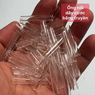 Ống thuỷ tinh nối dây cước băng truyền lỗ ống 3ly va 3,4ly