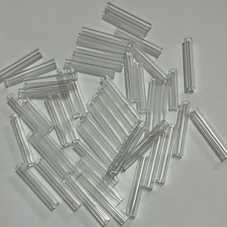 Ống thuỷ tinh nối dây cước băng truyền lỗ ống 3ly va 3,4ly