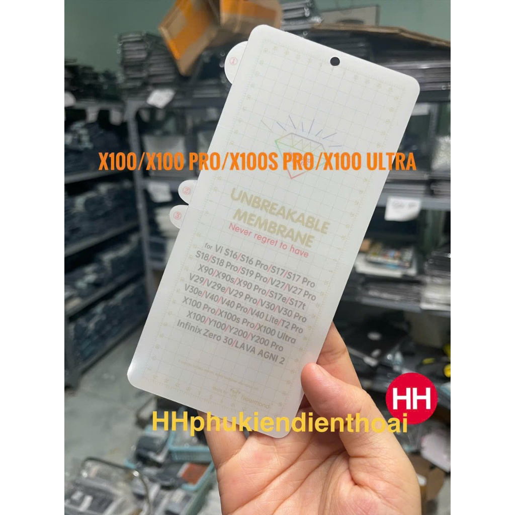 Dán dẻo PPF mặt trước Vivo X100 , X100 Pro , X100S Pro, X100 Ultra trong suốt