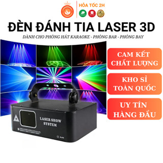 Đèn Đánh Tia Laser Sân Khấu, Đèn Chiếu Hình 3D dành cho sân khấu phòng bay phòng hát karaoke quán bar sự kiện hội họp