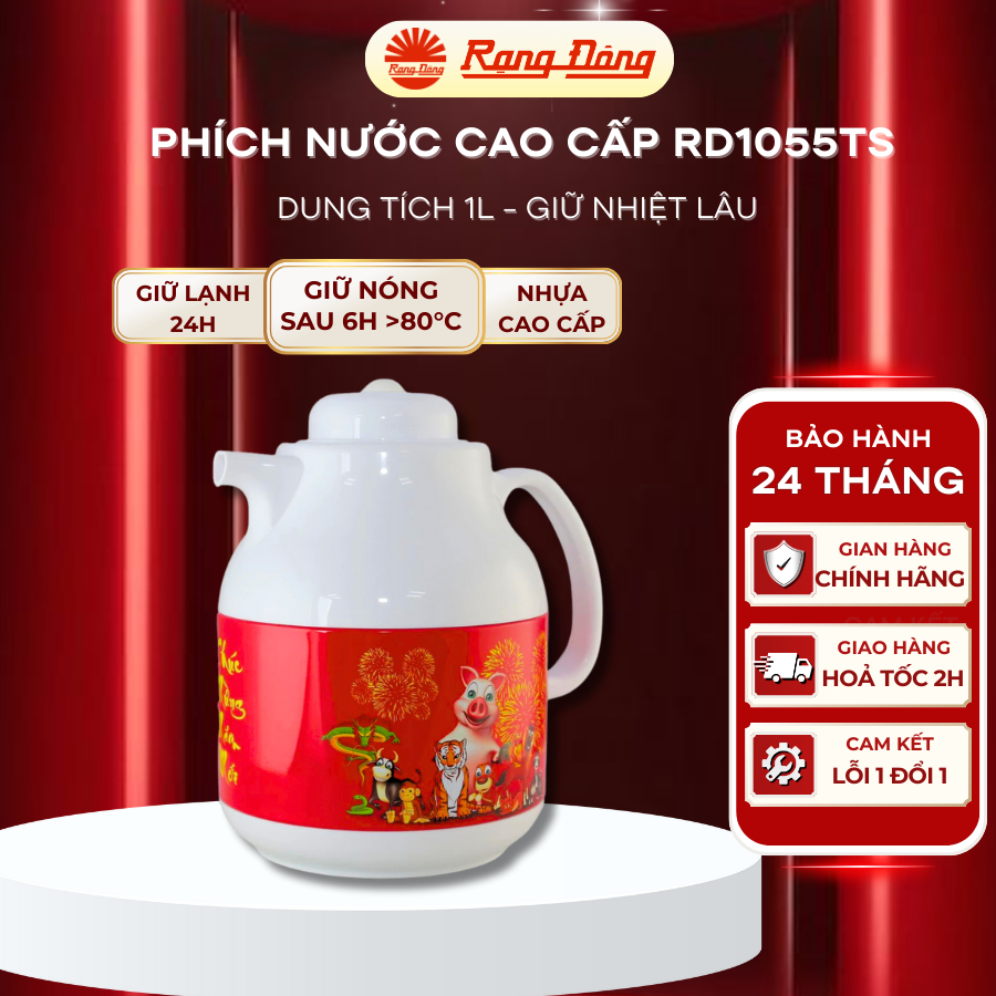Phích trà 1 lít Rạng Đông RD 1055TS