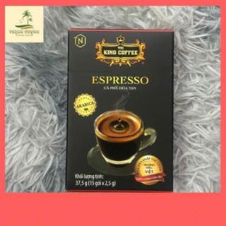 Cà phê hòa tan espresso King Coffee [hộp nhỏ 15 gói]