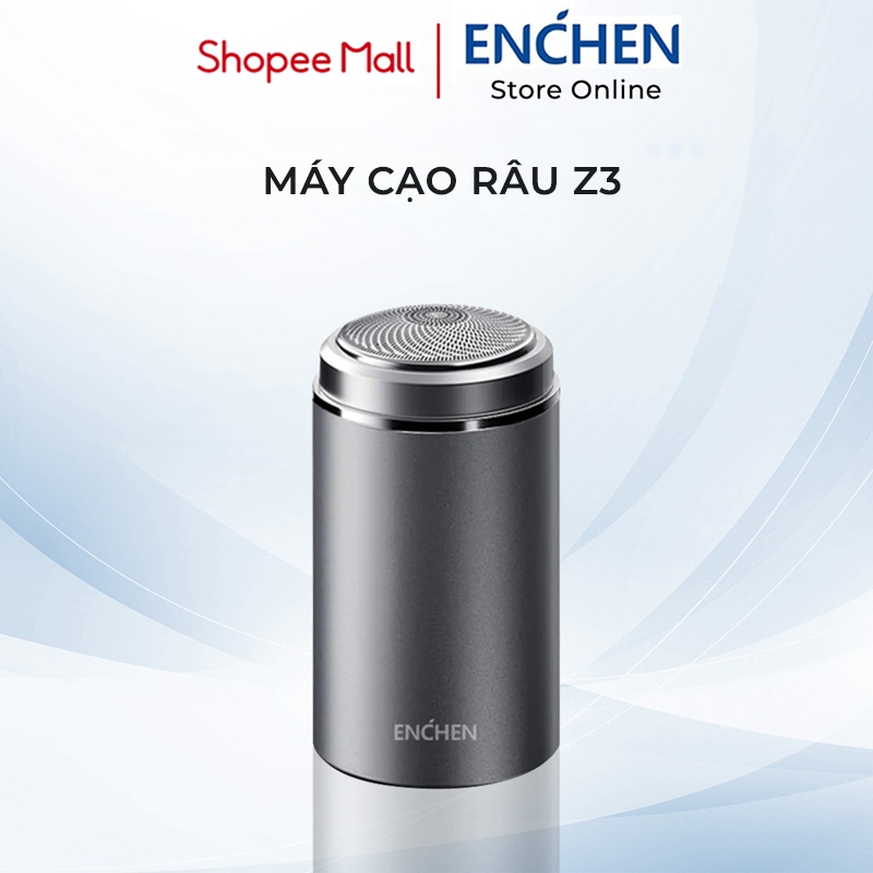 Máy cạo râu mini Enchen Z3 lưỡi dao 3 vòng tự mài, chống kẹt râu, chống nước IPX4, thiết kế nhỏ gọn.