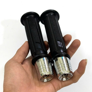 Bao tay TBT kèm gù tạ loại sọc nguyên khối chống rung xe máy inox 304 ( 1 cặp )