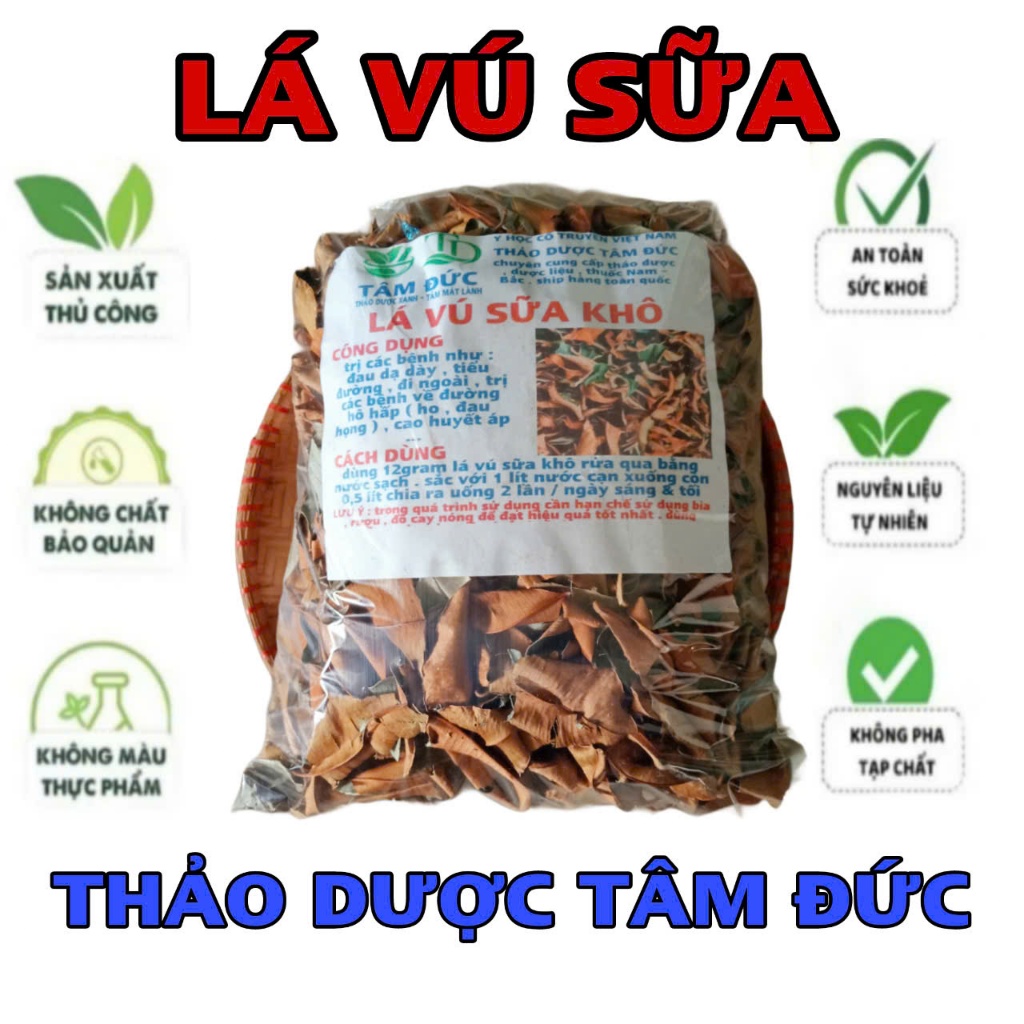 100g lá vú sữa sấy khô hữu cơ