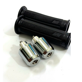 Bao tay TBT kèm gù tạ loại trơn nguyên khối chống rung xe máy inox 304 ( 1 cặp )