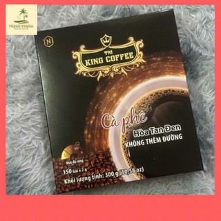 CÀ PHÊ HÒA TAN ĐEN KING COFFEE [ HỘP LỚN 150 GÓI]