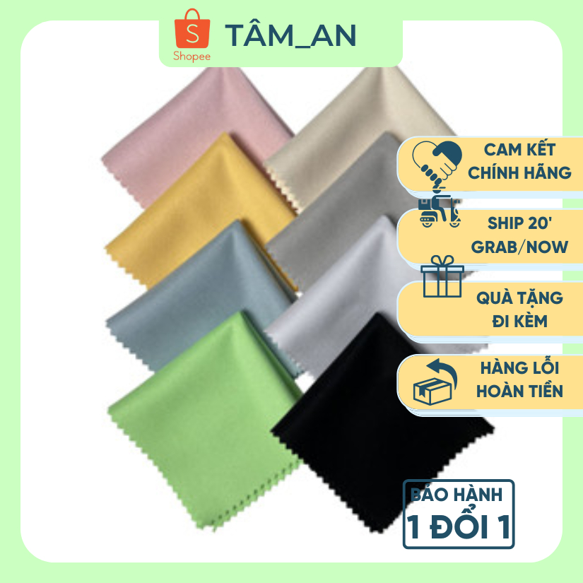 Khăn lau kính chuyên dụng - Khăn lau trang sức - Khăn lau hai mặt đa năng siêu thấm (NHẬN IN LOGO)