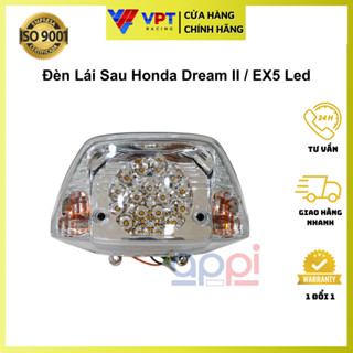 Đèn Hậu Led (Đèn Lái Sau) Honda Dream II, Ex5 Chính Hãng 33700-GN5-LED-SM-APPi