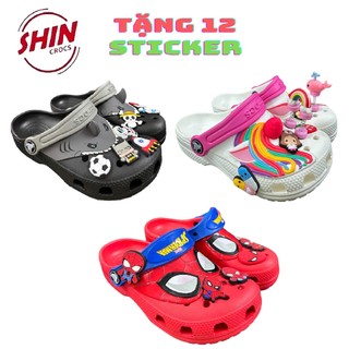  dép cross cho bé💖FREESHIP💖dép cross cho bé họa tiết ngựa hồng PONR và CÁ MẬP  MAIHNSS2213 tặng thêm 6 jibitz cross 