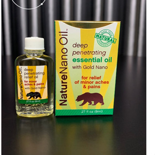    ĐỦ BILL STORE + AIR  Dầu con gấu Nature Nano Oil Deep Penetrating essential Oil With Gold Nano 8ml _ Live tại Mỹ 