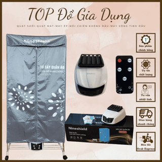  Tủ Sấy Quần Áo Nineshield Sấy Khô Lên Đến 15kg Quần Áo Công Suất 1300W- Bảo Hành 12 Tháng 