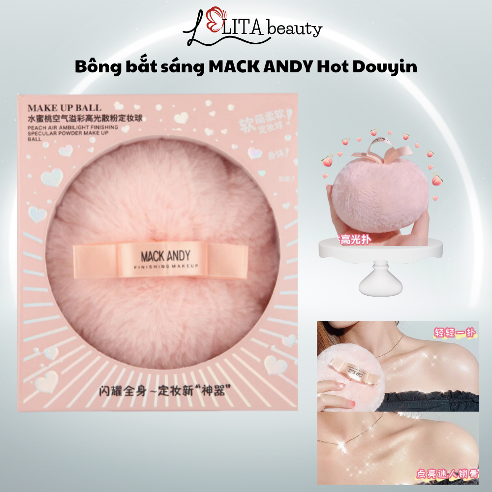 Bông phấn bắt sáng nhũ highlight MACK ANDY Siêu Hot Douyin LITABEAUTY Chính Hãng Nội Địa Trung