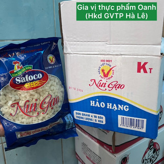 [CHAY/MẶN-THÙNG 10]Nui gạo chữ C Safoco (thùng 10 gói 500gr)