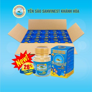 [Combo 15 lọ 62ml, yến sào 26%] Nước Yến sào Sanvinest Khánh Hòa dành cho trẻ em - S211H1