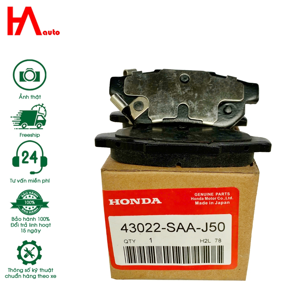 Má phanh sau Honda City, Jazz, Fit. Mã 43022-SAA-J50