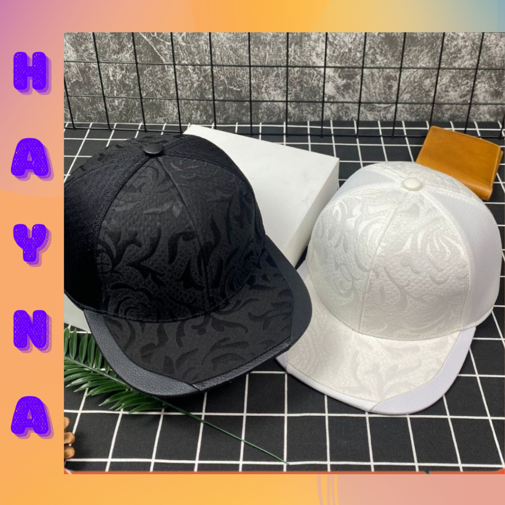 Nón sanpback hiphop vân đá thời trang khóa cúc bấm, nón snapback hoa văn, M660