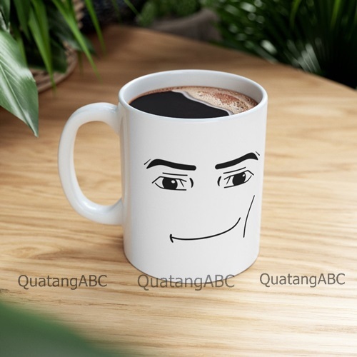 Ly Sứ In Hình Mặt Hài Hước Roblox face meme Troll Quà Tặng Độc Đáo Ý Nghĩa Decor Dễ Thương -LS-HH