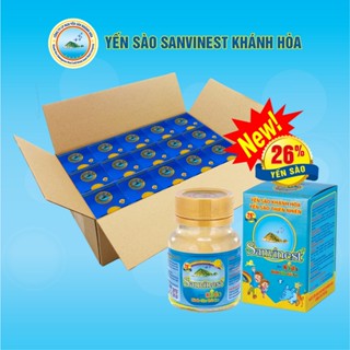 [Combo 30 lọ Yến sào 26%] Nước Yến sào Sanvinest Khánh Hòa dành cho trẻ em lọ 62ml - S211H1