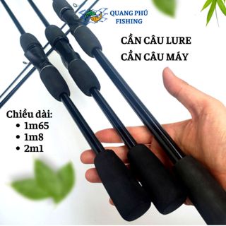 Cần câu lure câu cá chất liệu cacbon siêu nhẹ 1m65 1m8 2m1 nhấc tĩnh 1.5kg câu được cá 5-7kg lắp cho máy ngang máy đứng