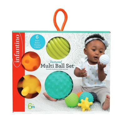 Set 6 bóng cảm giác - Textured Multi Ball Set Infantino