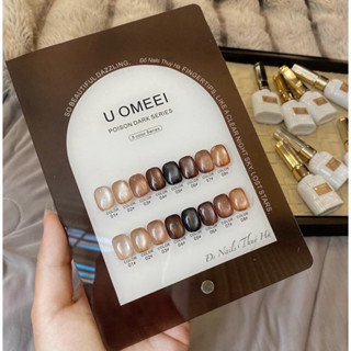 Set sơn mắt mèo 8 màu U-Omeei mã mới nhất siêu sáng Nguyễn Thúy Hà