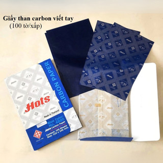 [ COMBO 10 TÒ ] Giấy than xanh HOTS Thái Lan bán lẻ. - Văn phòng phẩm Thu Thảo
