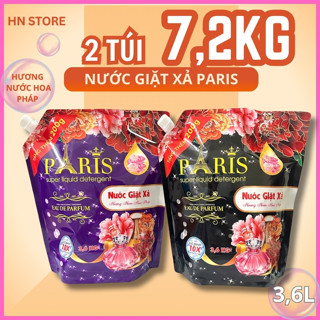  Nước Giặt Paris  Túi 3,6kg  Hương Nước Hoa Pháp - Giặt Xả 5 in 1 Đậm đặc Lưu hương lâu Mềm vải nhiều bọt 