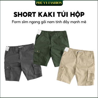 Quần Short Nam, Quần Short Kaki Trung Niên Túi Hộp Phú Vy Fashion Bền Đẹp Vải Kaki Cao Cấp ( STHTN16 )