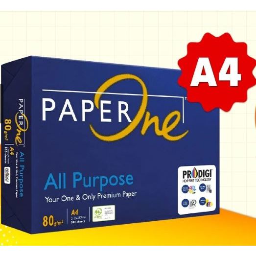 Giấy in PaperOne All Purpose Premium A4 80 gsm - Ream 500 tờ dành cho nhu cầu gia đình, văn phòng