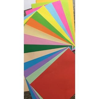 Giấy Photo màu ( nhập khẩu )A4 80gsm - 500 tờ (đỏ, xanh, vàng, hồng)